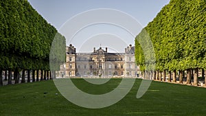 Luxembourg Palace and park in Paris