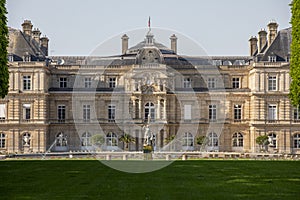 Luxembourg Palace and park in Paris