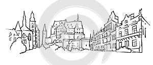 Luxembourg Panorama Sketch