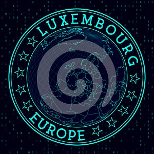 Luxembourg round sign.