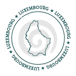 Luxembourg vector map.