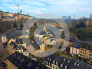 Luxembourg view of Grund photo