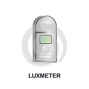 Luxmeter icon. 3d illustration from measuring collection. Creative Luxmeter 3d icon for web design, templates