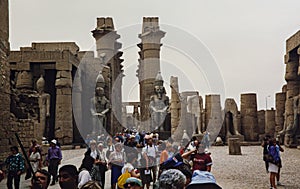 Egypt 1986, Luxor temple detail