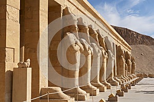 Luxor, Egypt. Pharaoh Hatshepsut mortuary temple