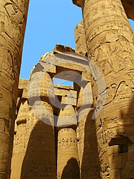 Luxor: Magnificent columns of Karnak temple