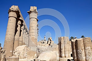 The Luxor Temple with Abu-Haggag Mosque in the background, Luxor, Egypt