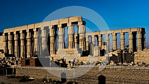 Luxor Temple AT ancient Thebes was constructed approximately 1400 BCE(ancient Thebes) was constructed approximately 1400 BCE