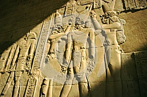 Luxor temple bas-relief, Egypt