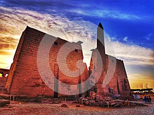 Luxor temple entrance