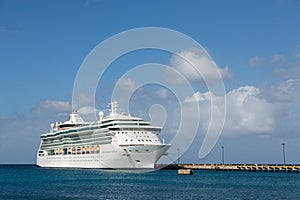 Luxur Cruise Ship at Pier on St Croix