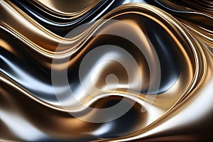 A luxurious abstract background of flowing waves, reflecting opulent hues and textures