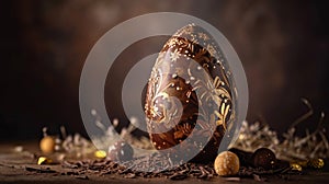 Luxurious Artisan Chocolate Easter Egg photo