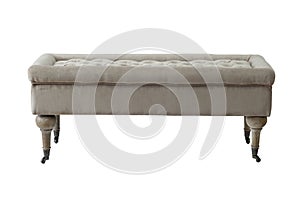 Luxurious banquette seating isolated on a white background photo