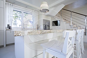 Luxurious bright kitchen