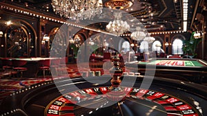 The luxurious casino interior.AI generated image