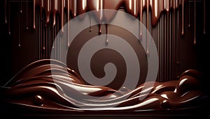 Luxurious Chocolate Drip Background