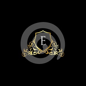 Luxurious Classy Letter E Logo Vector