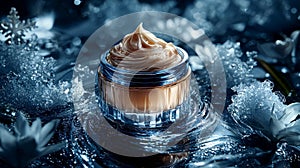 Luxurious Cream on Ice, Elegant Display