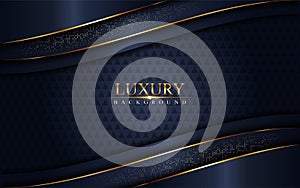 Luxurious dark navy blue background. Elegant modern background