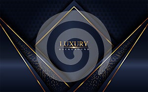 Luxurious dark navy blue background. Elegant modern background