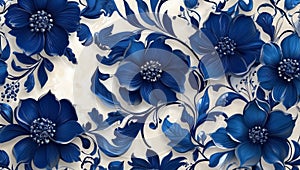 Luxurious dimensional floral pattern background creates an elegant and captivating texture design.