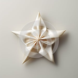 Luxurious Drapery: Small Origami Star With Satin Surface