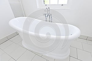 Luxurious free standing bathtub detail