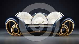 Luxurious Futuristic Classical Style Sofa With Panda-inspired Design