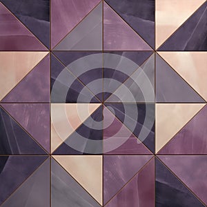 Luxurious Geometric Pattern In Lavender, Sage, And Purple