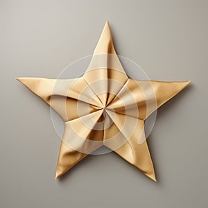 Luxurious Gold Origami Star Icon - High Quality Photo