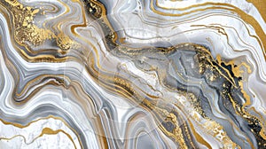 Luxurious Gold Veined Marble Texture Abstract Background photo