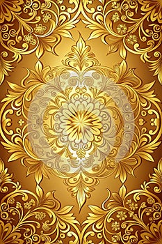 Golden design background photo