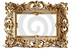Ornate Golden Rococo Frame photo