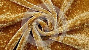 Luxurious Golden Velvet Fabric Texture