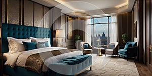 Luxurious Haven: Interior Renderings of an Upscale Boutique Hotel