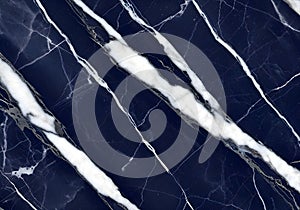 Dark Blue Marble Texture with White Veins