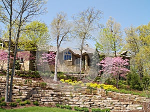 Luxurious home in springtime