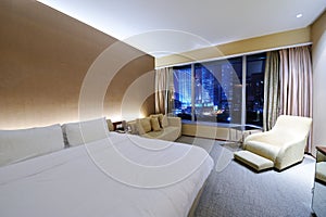 Luxurious hotel room