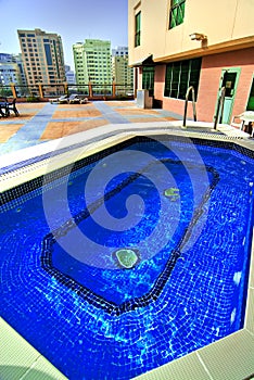 Luxurious hotel swimming pool