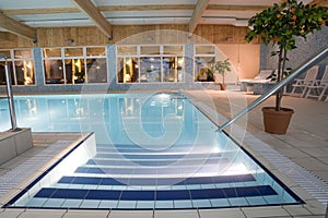 Luxurious indoor swimming pool