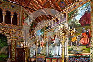 Luxurious interior of the Neuschwanstein Castle.