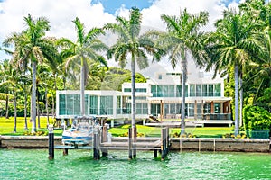 Luxurious mansion in Miami Beach, florida, USA