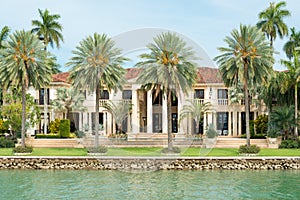 Luxurious mansion on Star Island in Miami