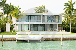 Luxurious mansion on Star Island in Miami