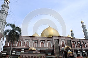 Luxurious mosque architecture in Asia named Dian Al-Mahri Mosque at Sawangan, Depok, West Java, Indonesia