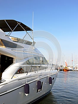 Luxurious motor boat