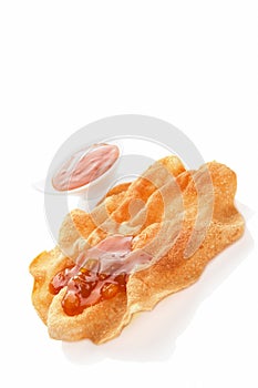 Luxurious pappadum background.