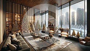 Luxurious Penthouse Christmas Decor