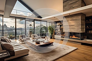 Luxurious Penthouse Living Room